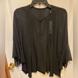NWT T Tahari Black Women’s Blouse Small